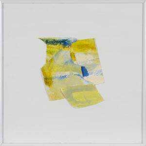 Cut canvas collage titled 'Convergence #1' by Isabelle Abbot for sale by Les Yeux du Monde