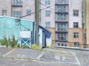 Oil painting titled "Sweet House W Main St" by Richard Crozier for sale by Les Yeux du Monde